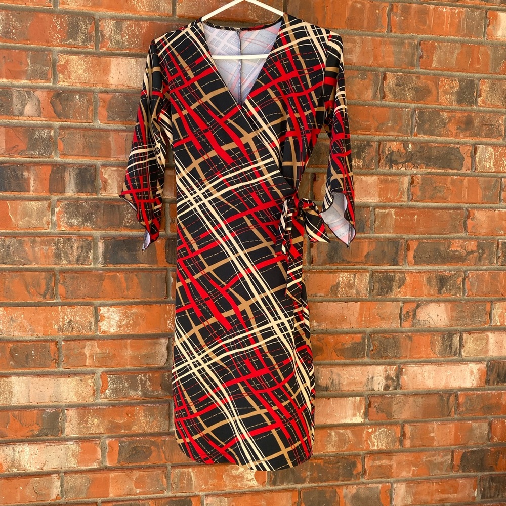 Vintage dress size M in multicolor
